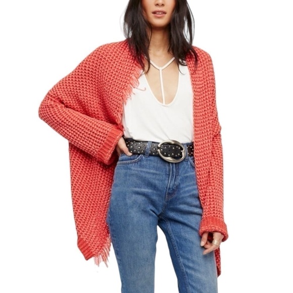 Free People I’ll Be Around Silk-Blend Cardigan size Small - Picture 1 of 12